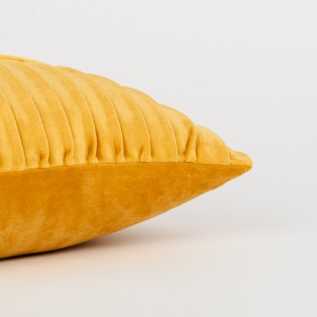 Cojín rectangular 30x50 New Cuadros terciopelo liso - funda + relleno