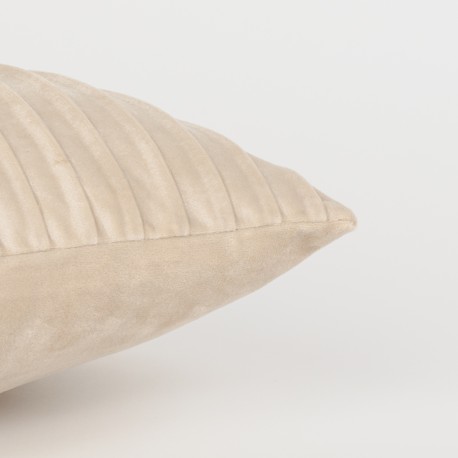 Cojín rectangular 30x50 New Cuadros terciopelo liso - funda + relleno