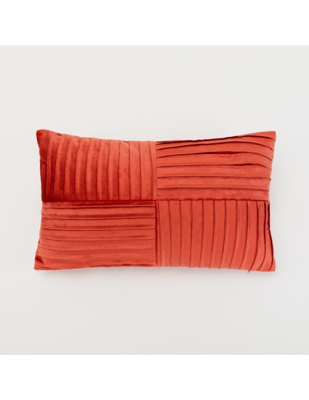 Cojín rectangular 30x50 New Cuadros terciopelo liso - funda + relleno Cojín rectangular 30x50 New Cuadros terciopelo liso - funda + relleno