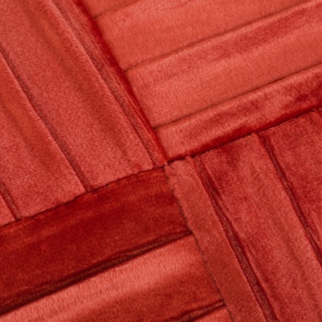 Cojín rectangular 30x50 New Cuadros terciopelo liso - funda + relleno