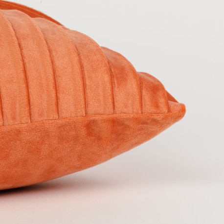 Cojín rectangular 30x50 New Cuadros terciopelo liso - funda + relleno