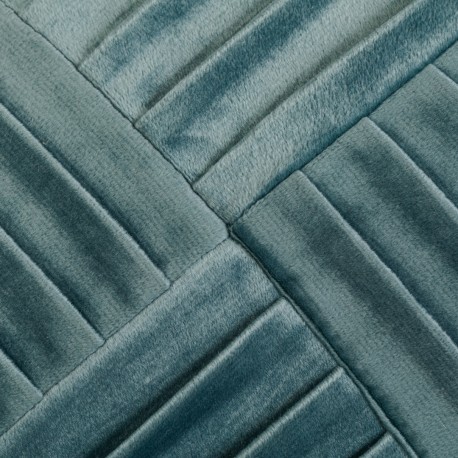 Cojín rectangular 30x50 New Cuadros terciopelo liso - funda + relleno