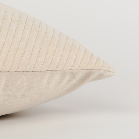 Cojín cuadrante New Hungria terciopelo liso 50x50 - funda + relleno