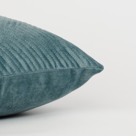 Cojín cuadrante New Hungria terciopelo liso 50x50 - funda + relleno