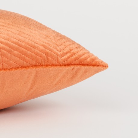 Cojín cuadrante New Hungria terciopelo liso 50x50 - funda + relleno