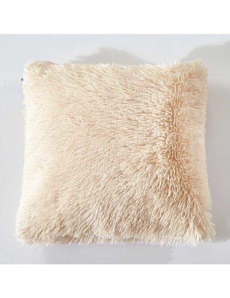 Cojín de pelo Chin liso 45x45 - funda + relleno Cojín de pelo Chin liso 45x45 - funda + relleno