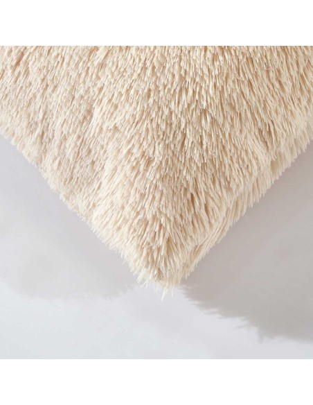 Cojín de pelo Chin liso 45x45 - funda + relleno Cojín de pelo Chin liso 45x45 - funda + relleno