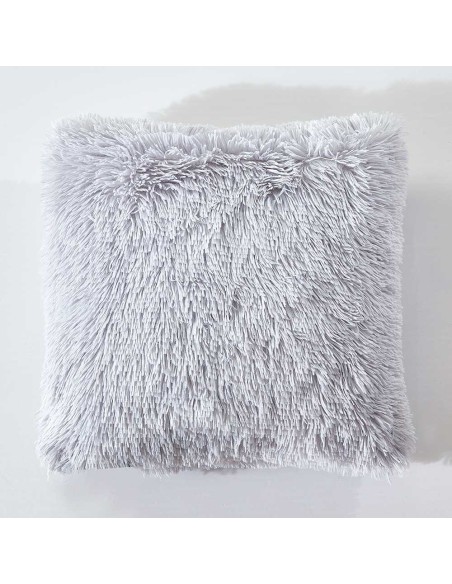 Cojín de pelo Chin liso 45x45 - funda + relleno Cojín de pelo Chin liso 45x45 - funda + relleno
