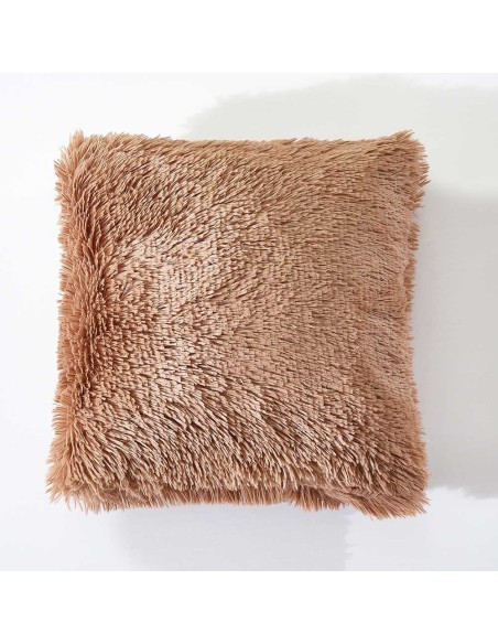 Cojín de pelo Chin liso 45x45 - funda + relleno Cojín de pelo Chin liso 45x45 - funda + relleno