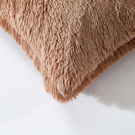 Cojín de pelo Chin liso 45x45 - funda + relleno