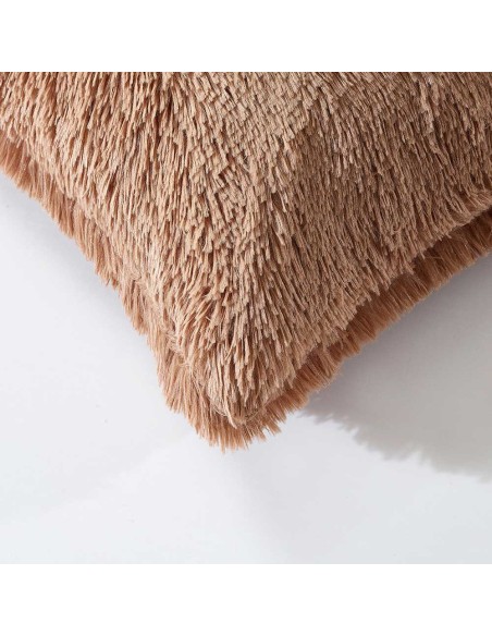 Cojín de pelo Chin liso 45x45 - funda + relleno Cojín de pelo Chin liso 45x45 - funda + relleno