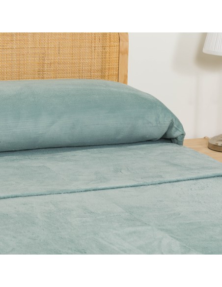 Juego de sábanas coralina lisas Juego de sábanas coralina lisas