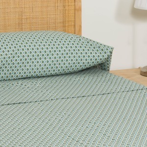 Juego de sábanas algodón Brunette azul