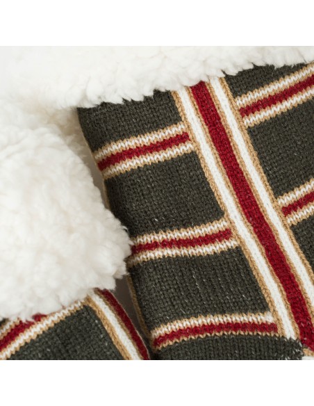 Calcetines hombre Cuadro Nelby verde caceria