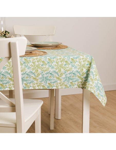 Mantel antimanchas Zafra verde Mantel antimanchas Zafra verde