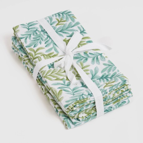 Set 4 servilletas Zafra verde