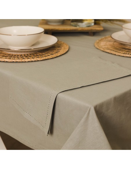 Mantel antimanchas algodón liso Mantel antimanchas algodón liso