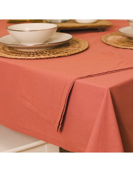 Mantel antimanchas algodón liso