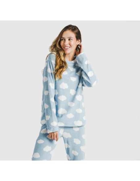 Pijama coral Nubecita celeste Pijama coral Nubecita celeste