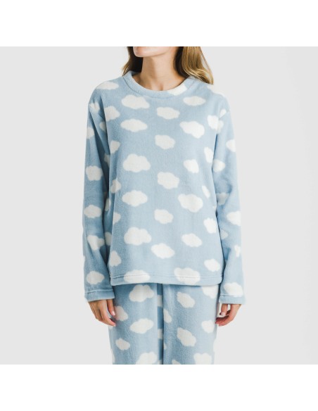 Pijama coral Nubecita celeste Pijama coral Nubecita celeste