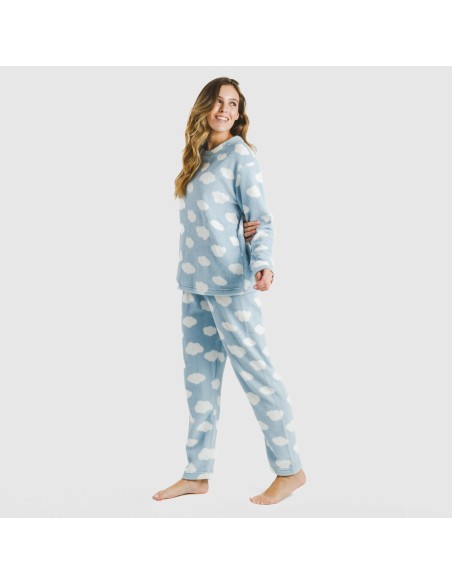 Pijama coral Nubecita celeste Pijama coral Nubecita celeste