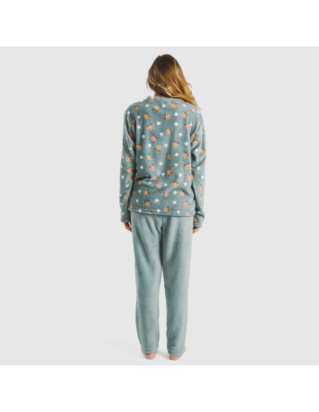 Pijama coral Tatini verde tiffany