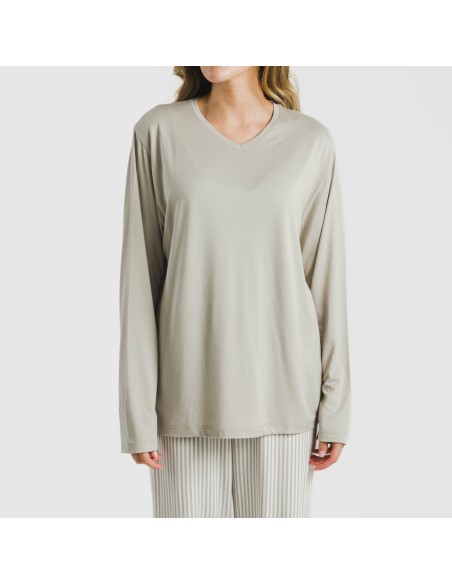 Pijama largo mujer soft Raya Kodac arena Pijama largo mujer soft Raya Kodac arena