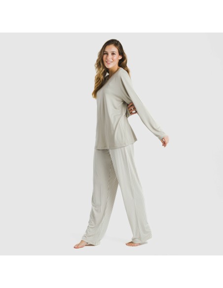 Pijama largo mujer soft Raya Kodac arena Pijama largo mujer soft Raya Kodac arena