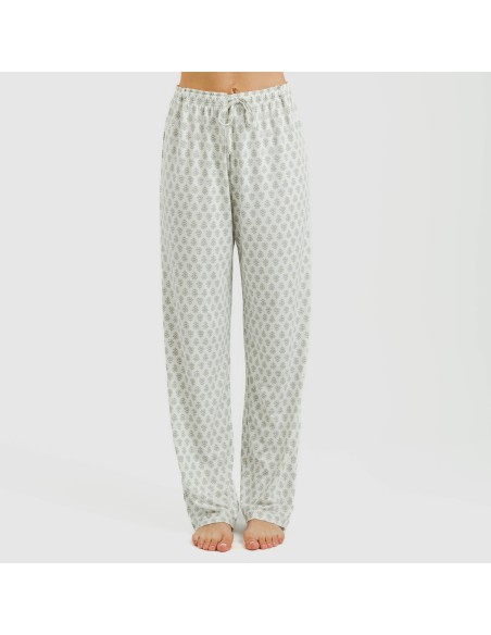 Pijama largo mujer soft Remo verde