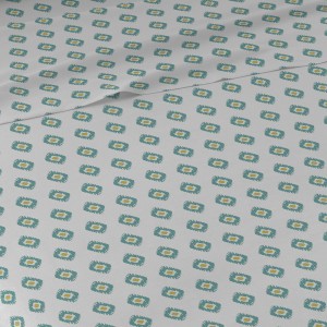 Juego de sábanas algodón Joy agua marina 2