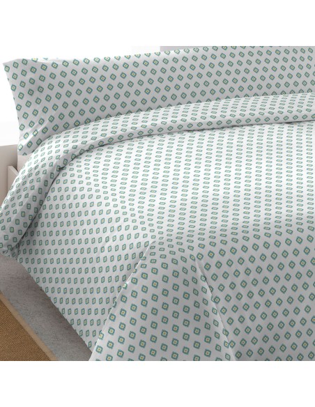 Funda nórdica algodón Joy agua marina