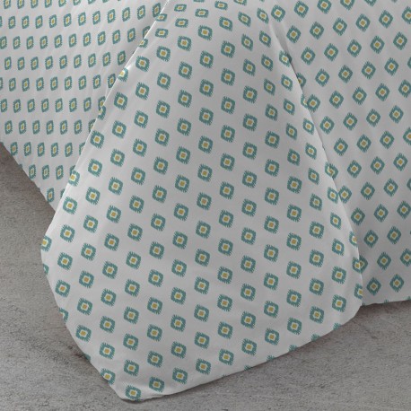 Funda nórdica algodón Joy agua marina