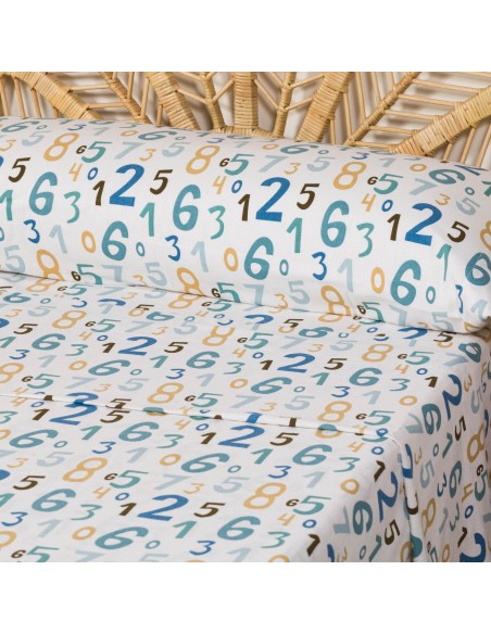 Juego de sábanas franela Numbers Juego de sábanas franela Numbers