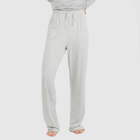 Pijama largo mujer soft Maximo gris