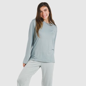 Pijama largo mujer soft Raya Kodac indigo