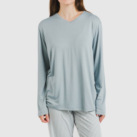 Pijama largo mujer soft Raya Kodac indigo