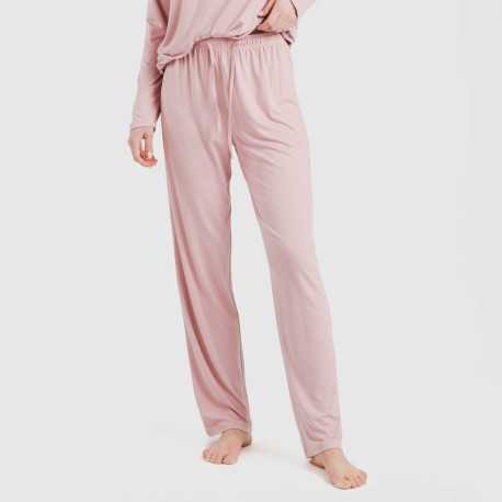 Pijama largo mujer soft liso