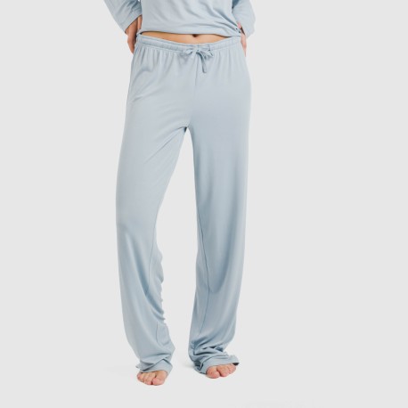 Pijama largo mujer soft liso