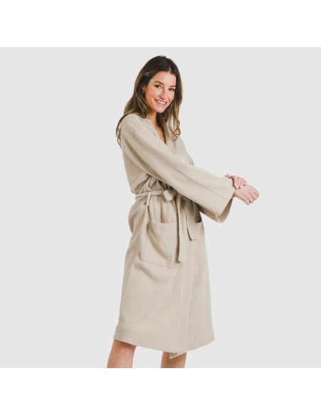 Albornoz gofre liso Albornoz gofre liso