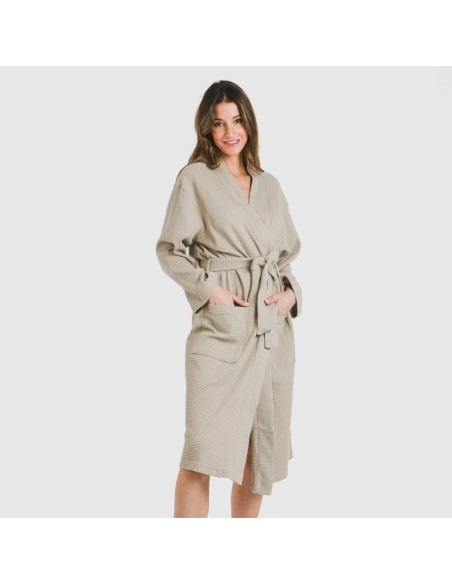 Albornoz gofre liso Albornoz gofre liso