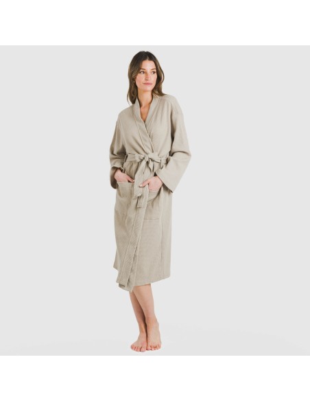 Albornoz gofre liso Albornoz gofre liso