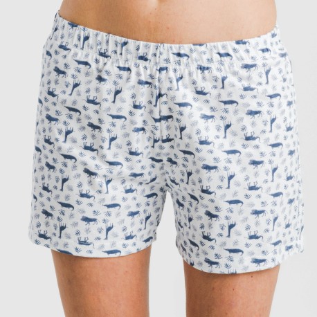 Pijama corto algodón Saachi azul