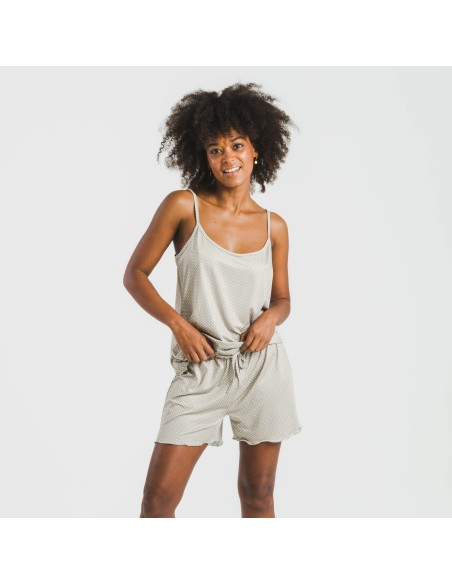 Pijama tirantes mujer soft Susanita arena