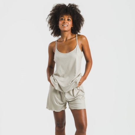 Pijama tirantes mujer soft Susanita arena
