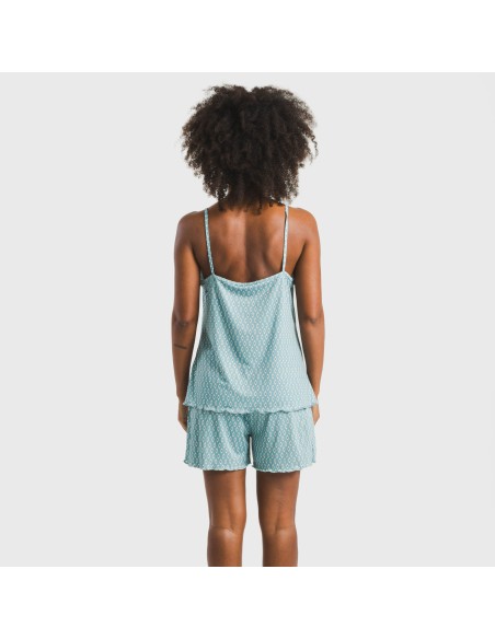 Pijama tirantes mujer soft Walia agua marina Pijama tirantes mujer soft Walia agua marina