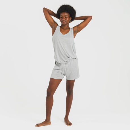 Pijama tirantes mujer viscosa liso