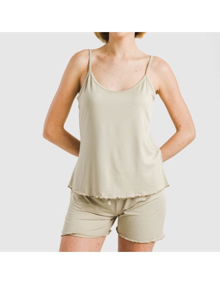Pijama tirantes mujer soft liso
