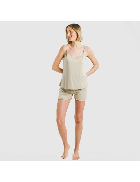Pijama tirantes mujer soft liso