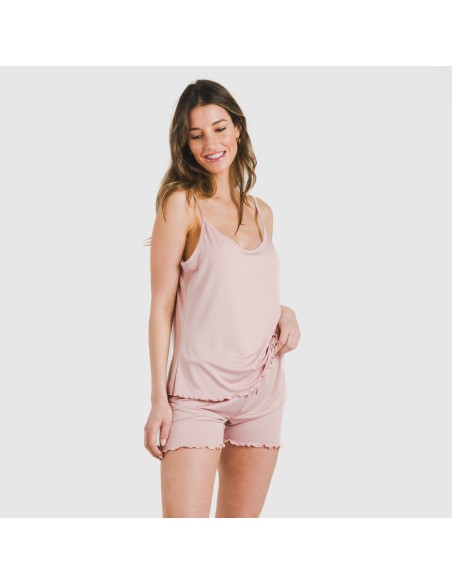 Pijama tirantes mujer soft liso