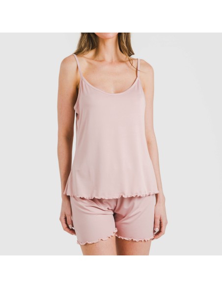 Pijama tirantes mujer soft liso